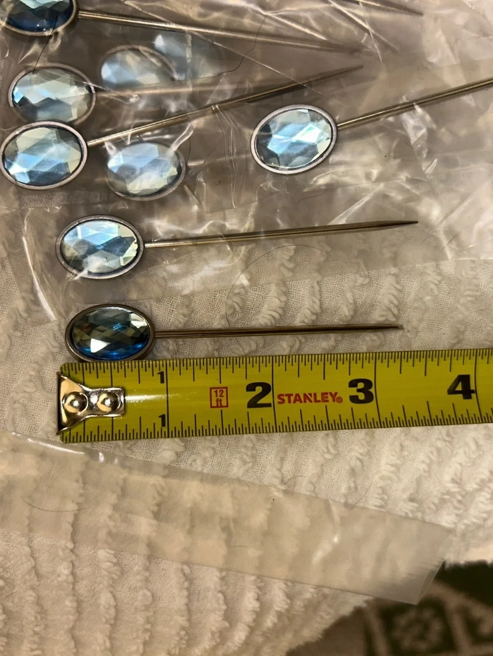 Blue Gem Cocktail Picks Garnish Skewers Lot 14 New Bombay Sapphire Promo